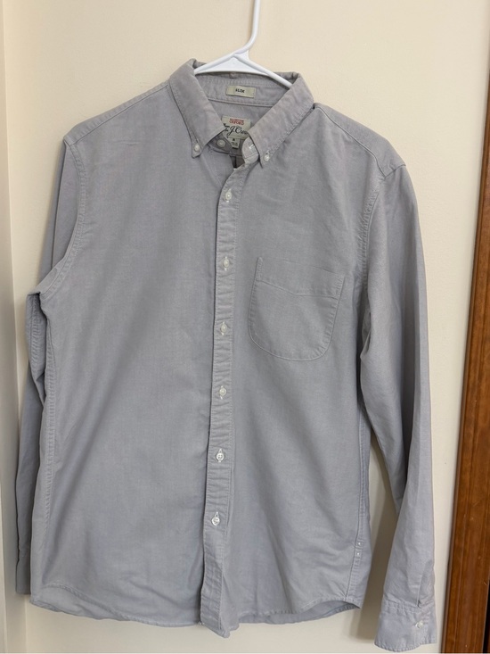 J. Crew Other - J. Crew Men's Light Gray Button-Down Oxford Shirt